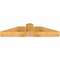 Ekena Millwork Portland Rough Sawn Timber Gable Bracket, Western Red Cedar, 48"W x 10"H x 6"D x 6"F, 5/12 Pitch GBW048X10X0606POR00RWR - alternate 5